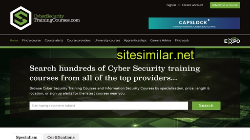 cybersecuritytrainingcourses.com alternative sites