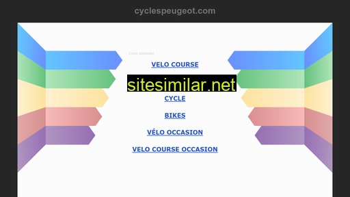 cyclespeugeot.com alternative sites