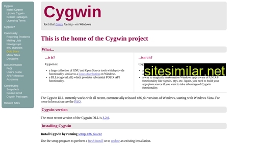 Cygwin similar sites