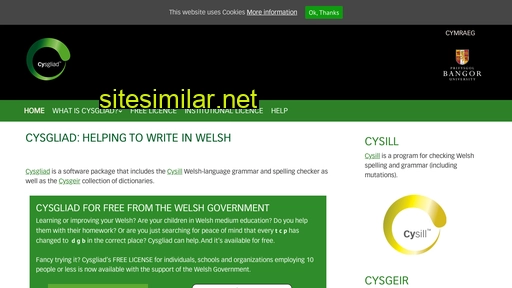 cysgliad.com alternative sites