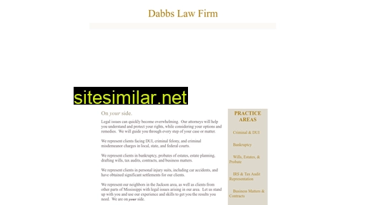 Dabbslaw-ms similar sites