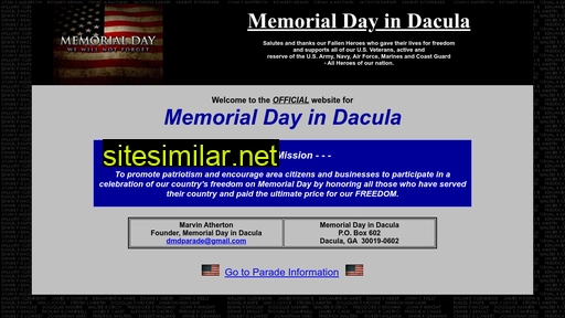Daculamemorialday similar sites