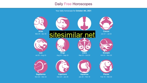 Dailyfreehoroscopes similar sites