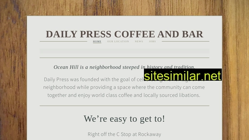 Dailypresscoffee similar sites