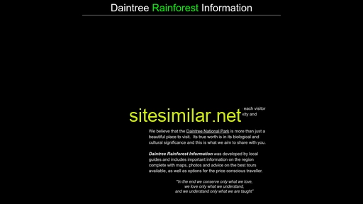 daintreerainforestinformation.com alternative sites