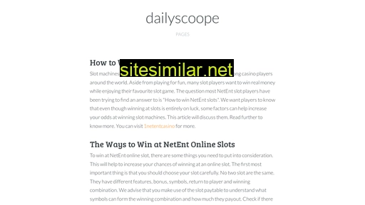 dailyscoope.com alternative sites