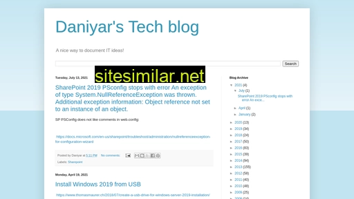 Daniyar-tech similar sites