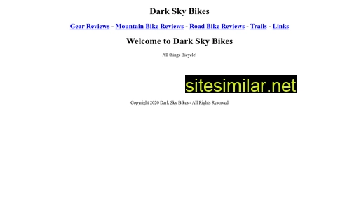 darkskybikes.com alternative sites