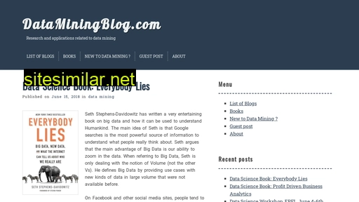 dataminingblog.com alternative sites