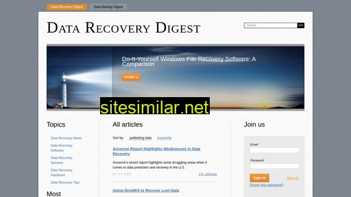 datarecoverydigest.com alternative sites
