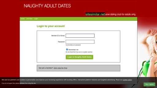 dating.naughtyadultdates.com alternative sites