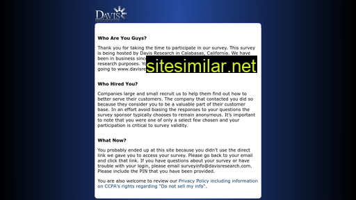 davissurvey.com alternative sites