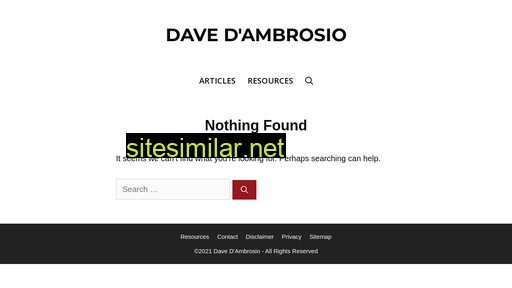 davedambrosio.com alternative sites