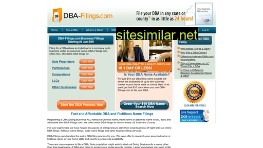 Dba-filings similar sites