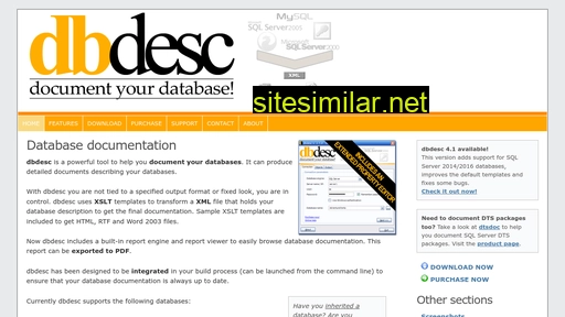 Dbdesc similar sites
