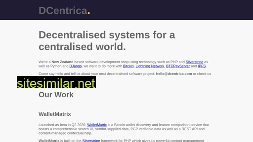 dcentrica.com alternative sites