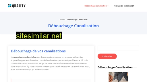 debouchage-canalisation.com alternative sites