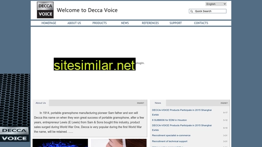 Decca-voice similar sites