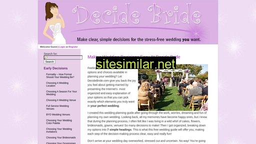 decidebride.com alternative sites