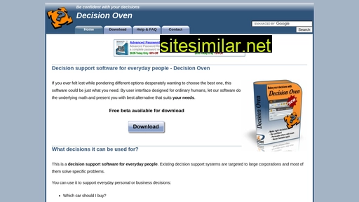 decisionoven.com alternative sites