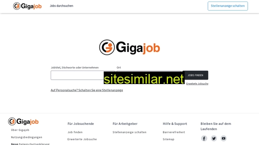 de.gigajob.com alternative sites