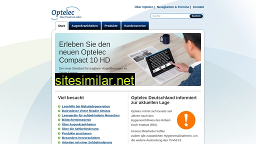 de.optelec.com alternative sites