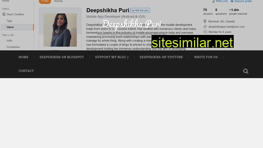 deepshikhapuri.wordpress.com alternative sites