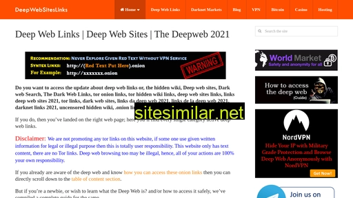 deepwebsiteslinks.com alternative sites