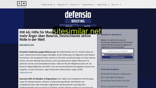 Defensio-briefing similar sites