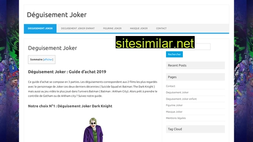 Deguisement-joker similar sites