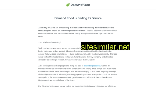 Demandfood similar sites