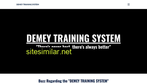 demeytrainingsystem.com alternative sites
