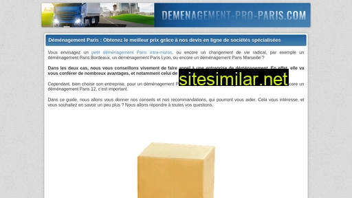 demenagement-pro-paris.com alternative sites