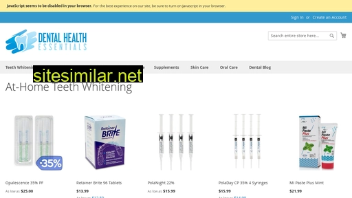 dentalhealthessentials.com alternative sites