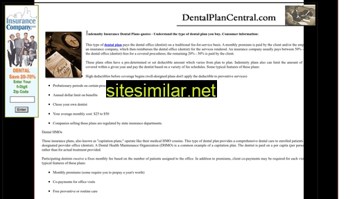 dentalplancentral.com alternative sites