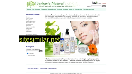 denhamsnatural.com alternative sites