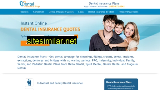 dentalinsuranceshop.com alternative sites