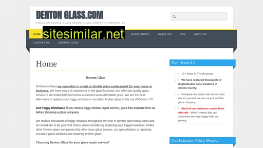 dentonglass.com alternative sites