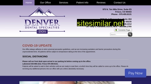 Denverdentalspecialties similar sites