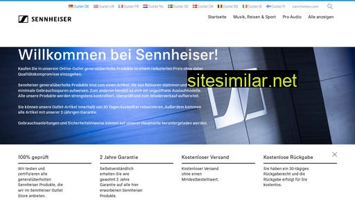 de-de.sennheiser-outlet.com alternative sites