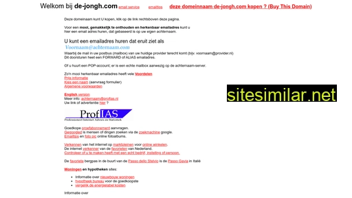 de-jongh.com alternative sites