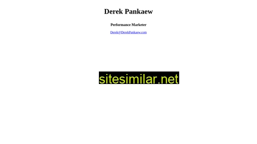 derekpankaew.com alternative sites