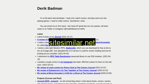derikbadman.com alternative sites