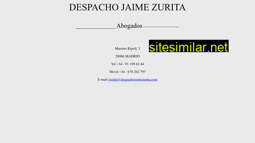 despachojaimezurita.com alternative sites