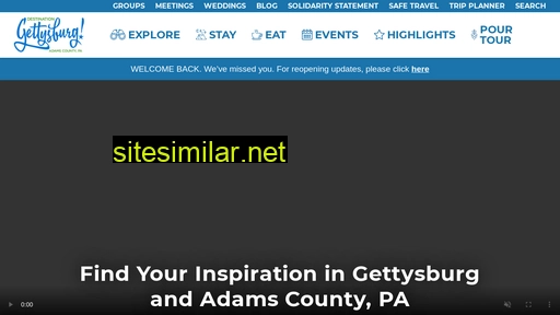 destinationgettysburg.com alternative sites