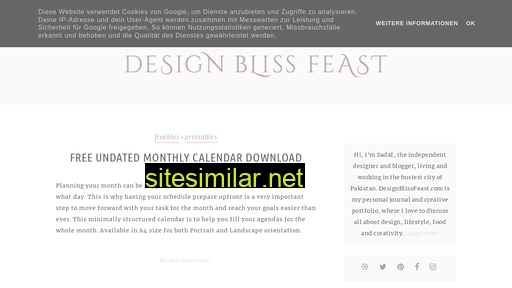 designblissfeast.com alternative sites