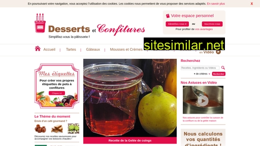 dessertsetconfitures.com alternative sites