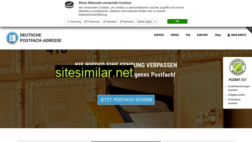 Deutsche-postfach-adresse similar sites