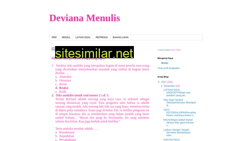devianamenulis.blogspot.com alternative sites