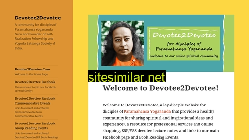 Devotee2devotee similar sites